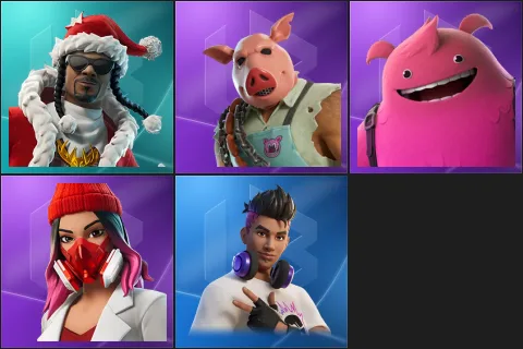 Santa Dogg, Pig the Butcher, Yeddy, Yulejacket, Chord Kahele