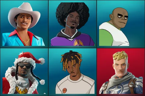 Die With A Smile Bruno, LBC '93 Dogg, Russel, Santa Dogg, Slayer Juice WRLD, Captain Jones