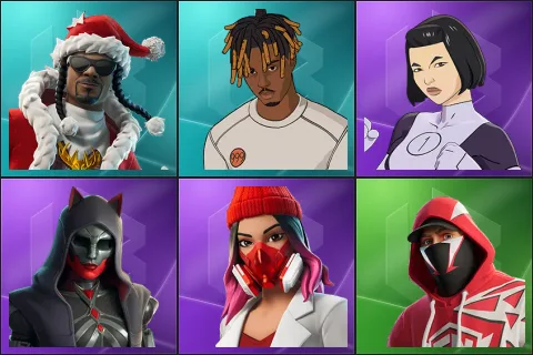 Santa Dogg, Slayer Juice WRLD, Dupli-Kate, Felina, Yulejacket, Champion Stash'd