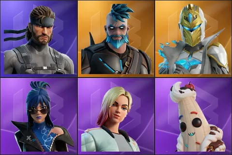 Solid Snake, Omegarok, Spectra Knight, Hope, Jackie, Lil Split
