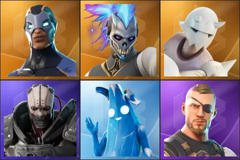 Carbide, Renzo the Destroyer, Snap, Adam Smasher, Polar Peely, Battlehawk