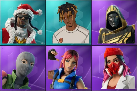 Santa Dogg, Slayer Juice WRLD, Blitz Knight, Caper, Explorer Emilie, Yulejacket