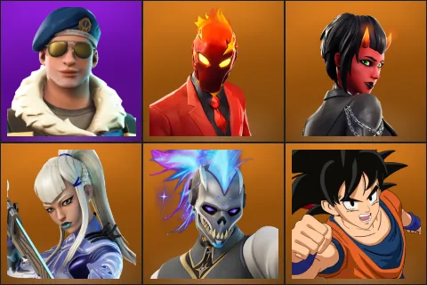 Royale Bomber, Inferno, Malice, Mizuki, Renzo the Destroyer, Son Goku