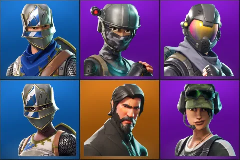 Blue Squire, Elite Agent, Rogue Agent, Royale Knight, The Reaper, Trailblazer