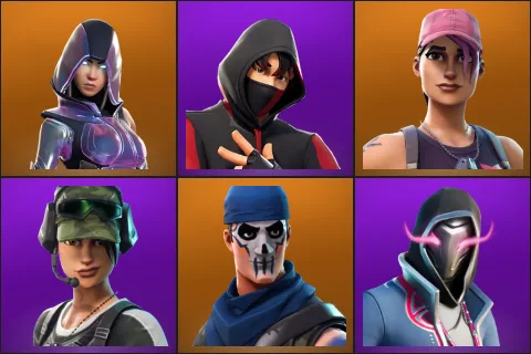 Glow, IKONIK, Rose Team Leader, Trailblazer, Warpaint, Xander