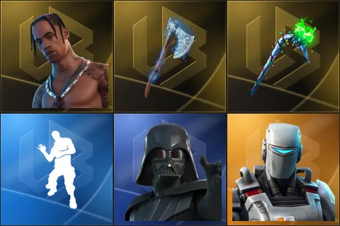 Travis Scott, Leviathan Axe, Merry Mint Axe, Laugh It Up, Darth Vader, A.I.M.