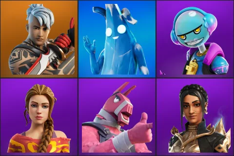 Ronin, Polar Peely, Gumbo, Haven, Lt. John Llama, Shanta
