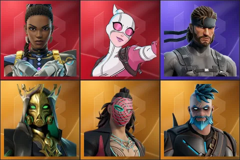 Shuri, Gwenpool, Solid Snake, Hades, Kado Thorne, Omegarok