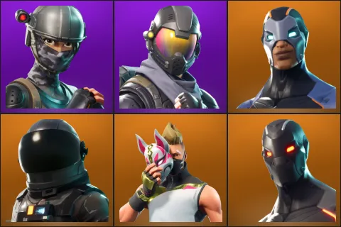 Elite Agent, Rogue Agent, Carbide, Dark Voyager, Drift, Omega