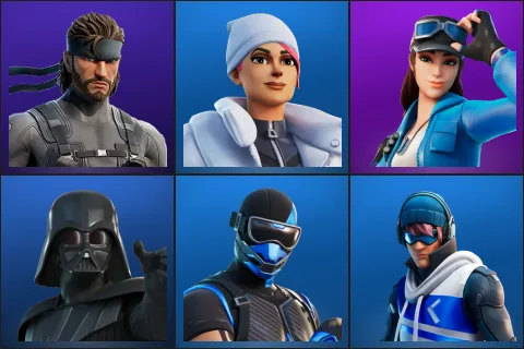 Solid Snake, Blizzard Bomber, Cloud Striker, Darth Vader, Fixer, Point Patroller