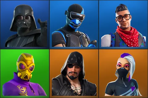 Darth Vader, Fixer, Prodigy, Victor Elite, Blackheart, Catalyst