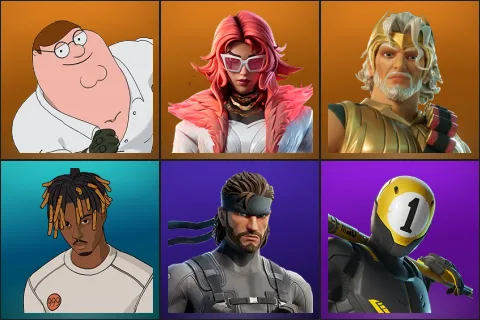 Peter Griffin, Valeria, Zeus, Slayer Juice WRLD, Solid Snake, 1-Ball