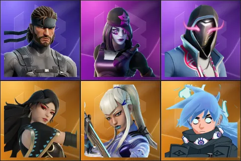 Solid Snake, Dark Skully, Xander, Era, Mizuki, Nezumi