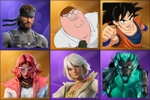 Solid Snake, Peter Griffin, Son Goku, Valeria, Aphrodite, Cerberus
