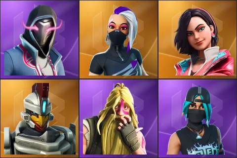 Xander, Catalyst, Rox, Sentinel, Bunker Jonesy, Tilted Teknique