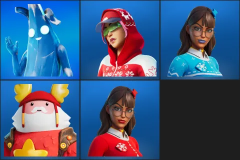Polar Peely, Arctic Adeline, Blizzabelle, Guff Gringle, Krisabelle