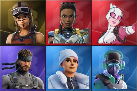 Renegade Raider, Shuri, Gwenpool, Solid Snake, Blizzard Bomber, Breakpoint