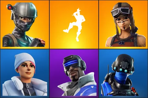 Elite Agent, Take The L, Renegade Raider, Blizzard Bomber, Blue Striker, Carbon Commando