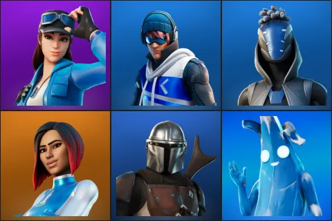 Cloud Striker, Point Patroller, Sultura, Firebrand, Mandalorian, Polar Peely