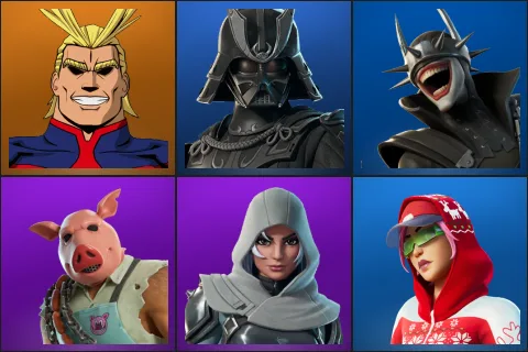 All Might, Darth Vader Samurai, The Batman Who Laughs, Pig the Butcher, Vanguard Zadie, Arctic Adeline