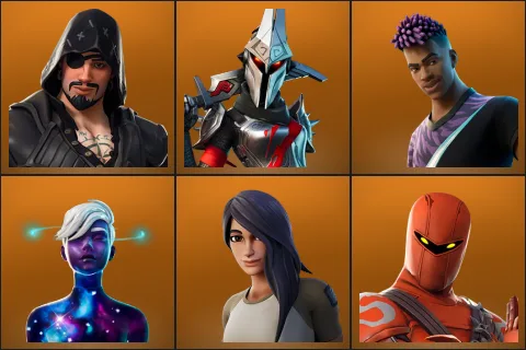 Blackheart, Eternal Knight, Fade, Galaxy Scout, Gear Specialist Maya, Hybrid