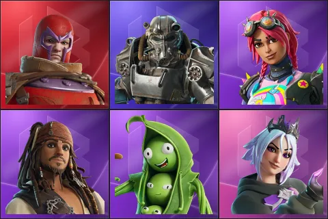 Wastelander Magneto, T-60 Power Armor, Brite Raider, Jack Sparrow, Peabody, Persephone