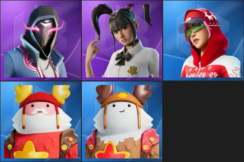 Xander, Yuki Yubari, Arctic Adeline, Guff Gringle, Sled Ready Guff