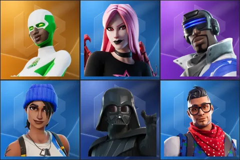 Backlash, Haze, Blue Striker, Blue Team Leader, Darth Vader, Prodigy