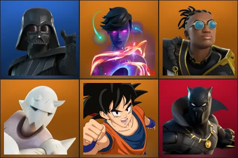 Darth Vader, Galaxy Grappler, Malik, Snap, Son Goku, Black Panther