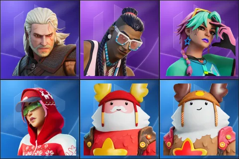 Geralt of Rivia, Massai, Selene, Arctic Adeline, Guff Gringle, Sled Ready Guff