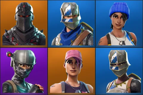 Black Knight, Blue Squire, Blue Team Leader, Elite Agent, Rose Team Leader, Royale Knight