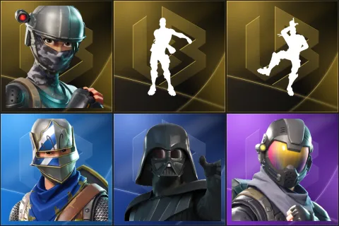 Elite Agent, Floss, Take The L, Blue Squire, Darth Vader, Rogue Agent