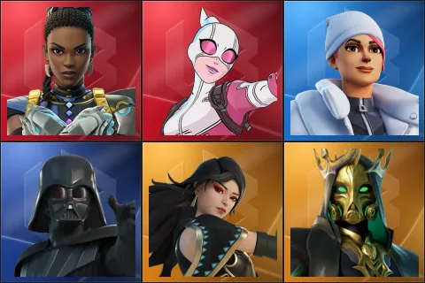 Shuri, Gwenpool, Blizzard Bomber, Darth Vader, Era, Hades