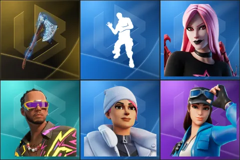Leviathan Axe, Laugh It Up, Haze, Lewis Hamilton, Blizzard Bomber, Cloud Striker