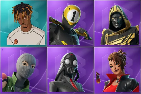 Slayer Juice WRLD, 1-Ball, Blitz Knight, Caper, Chaos Director, Dynamo TNTina