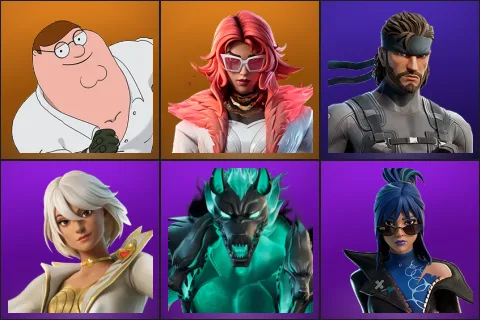 Peter Griffin, Valeria, Solid Snake, Aphrodite, Cerberus, Hope