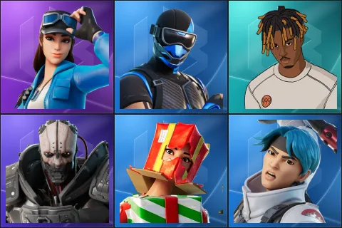 Cloud Striker, Fixer, Slayer Juice WRLD, Adam Smasher, Holiday Boxy, Jun-Hwan