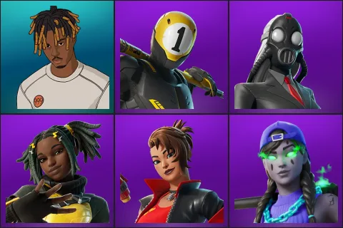 Slayer Juice WRLD, 1-Ball, Chaos Director, Dara, Dynamo TNTina, Fresh Aura