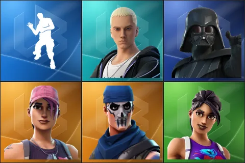 Laugh It Up, Slim Shady, Darth Vader, Rose Team Leader, Warpaint, World Warrior