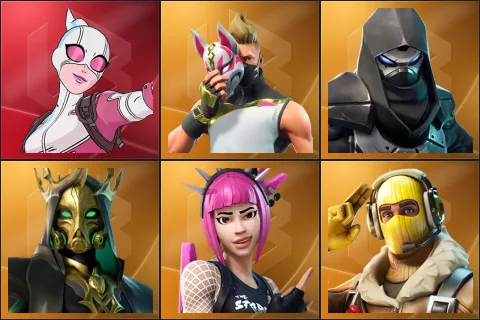 Gwenpool, Drift, Enforcer, Hades, Power Chord, Raptor