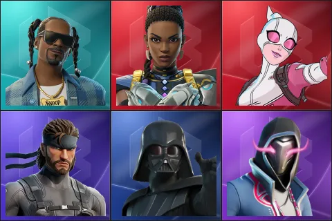Snoop Dogg, Shuri, Gwenpool, Solid Snake, Darth Vader, Xander