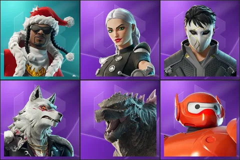 Santa Dogg, Cassidy Quinn, Daigo, Fletcher Kane, Godzilla Evolved, Hero Baymax