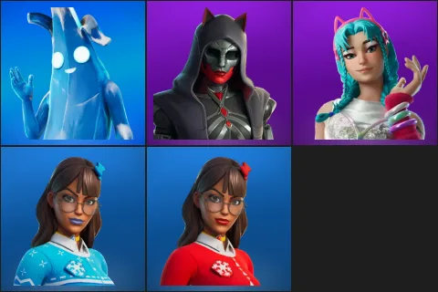 Polar Peely, Felina, Katalina, Blizzabelle, Krisabelle
