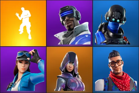 Laugh It Up, Blue Striker, Carbon Commando, Cloud Striker, Glow, Prodigy
