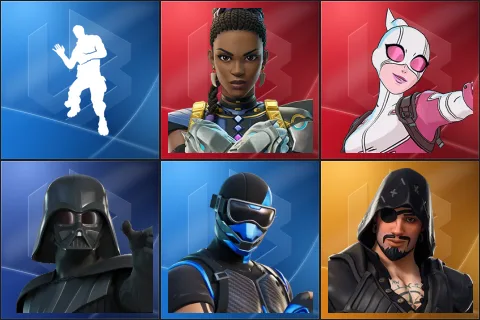 Laugh It Up, Shuri, Gwenpool, Darth Vader, Fixer, Blackheart