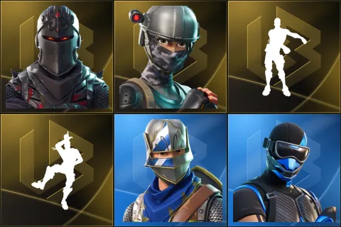 Black Knight, Elite Agent, Floss, Take The L, Blue Squire, Fixer
