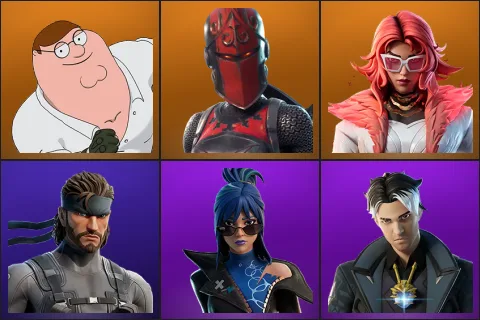 Peter Griffin, Red Knight, Valeria, Solid Snake, Hope, Montague