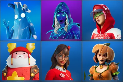 Polar Peely, Andromeda, Arctic Adeline, Guff Gringle, Krisabelle, Patch