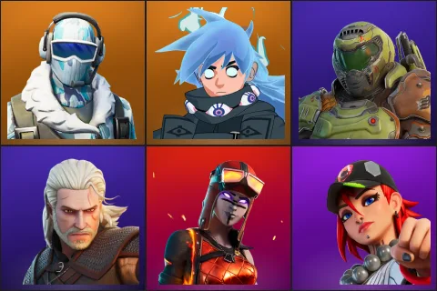 Frostbite, Nezumi, Doom Slayer, Geralt of Rivia, Blaze, Dusty