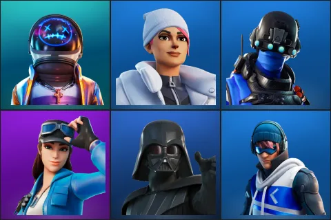 Astro Jack, Blizzard Bomber, Carbon Commando, Cloud Striker, Darth Vader, Point Patroller